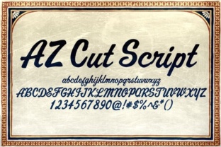 AZ Cut Script: A Hand-Drawn Script Font That Feels Human, Not Hype