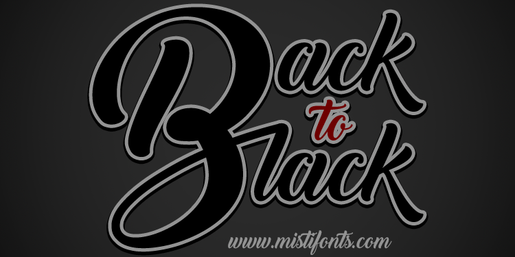 Back to Black Font: A Script Amp That Elevates Digital Branding