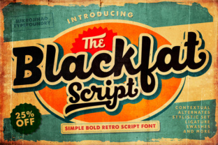 Blackfat Script: A Bold Retro Font That Elevates Real Small Business Branding