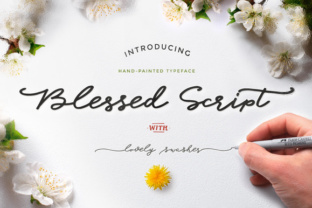 Blessed Script: A Modern Handwritten Typeface for Digital Design