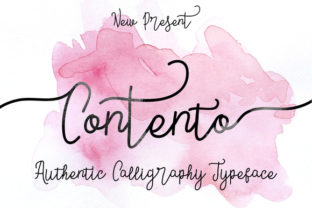 Contento Script: A Handmade Script Font That Feels Like Joy on Paper