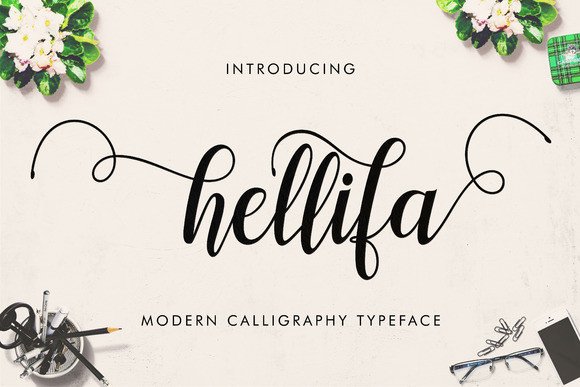 Hellifa: A Modern Script Font for Digital Branding