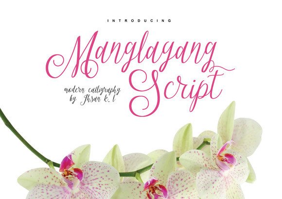 Manglayang: A Romantic Script Font That Elevates Small Business Branding