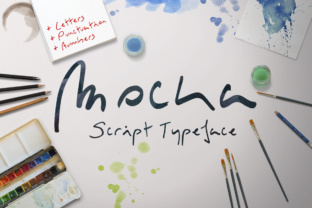 Mocka: A Hand-Painted Script Font for Crafters & Small Shops