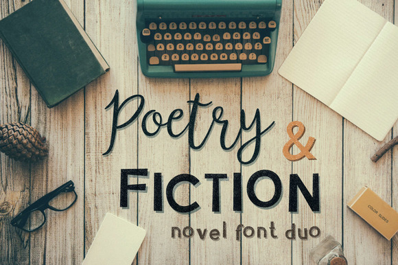 Poetry Fiction: A Thoughtful Script Font for Editorial Warmth