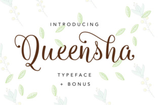 Queensha Font: Elegant Handwritten Script for Crafters & Sellers