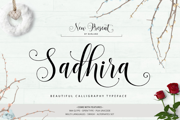 Sadhira Script: A Modern Script Typeface for Digital Branding