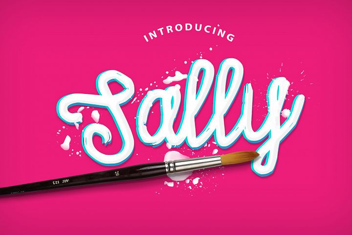 Sally Script: A Hand-Painted Script Font for Digital Branding
