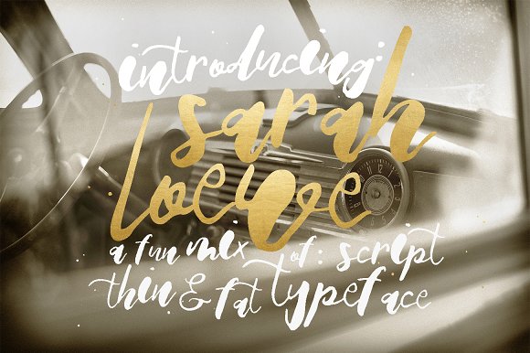 Sarah Loewe: A Playful, Hand-Drawn Script Font for Digital Branding