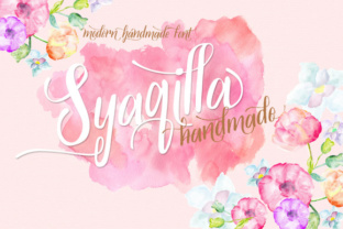 Syaqilla Handmade: A Modern Script Font for Crafters & Sellers